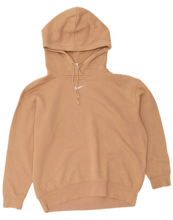 Pulover supradimensionat pentru femei Nike UK 6 XS, bumbac, bej