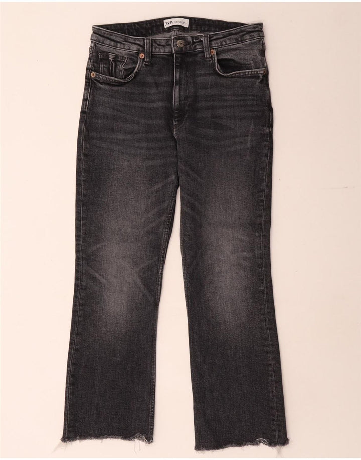 Blugi Bootcut pentru Damă Zara EU 38 Mici W28 L26 Gri