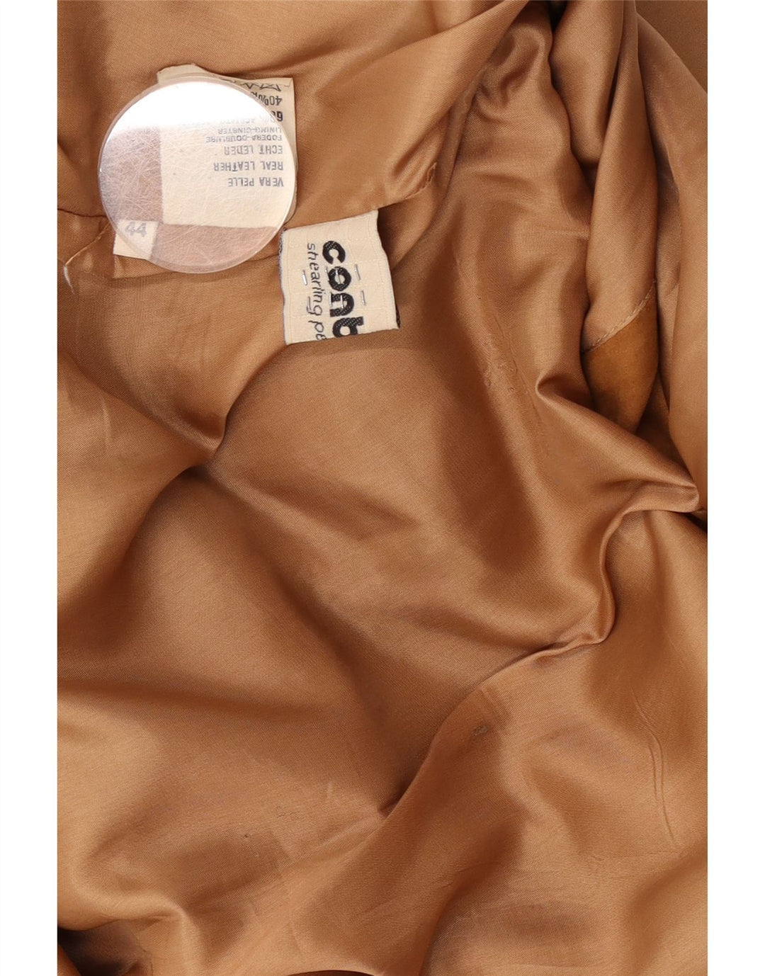 Jacheta de piele intoarsa pentru femei Conbipel IT 44 Medium Beige Piele