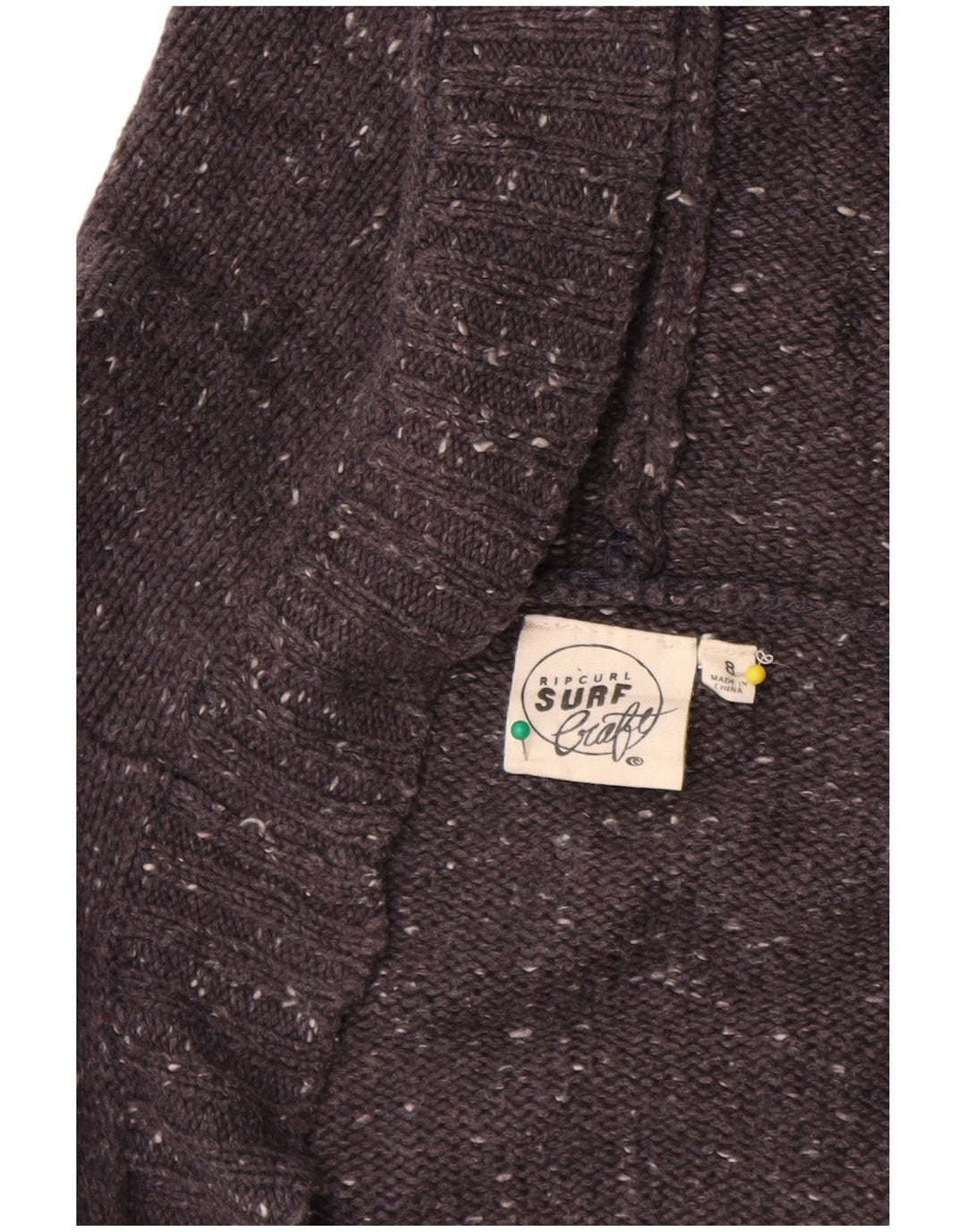 Pulover cardigan deschis pentru femei Rip Curl UK 14 Medium Grey Flecked