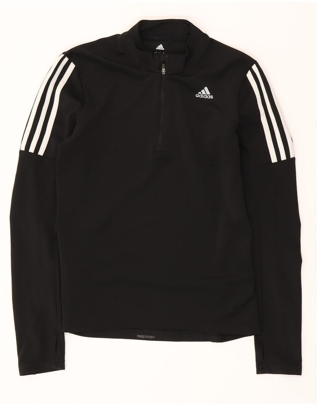 Top de trening ADIDAS Climalite Pullover pentru femei UK 8/10 Small Black