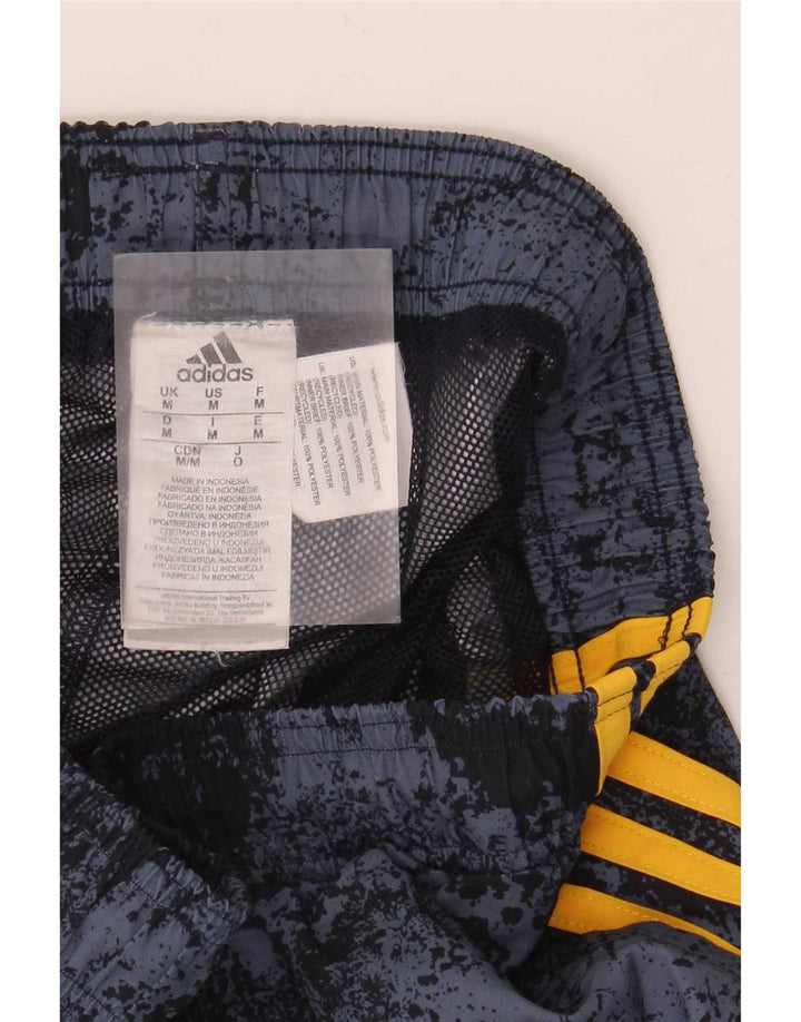 Pantaloni scurți sport pentru bărbați Adidas, gri mediu, poliester Tie Dye