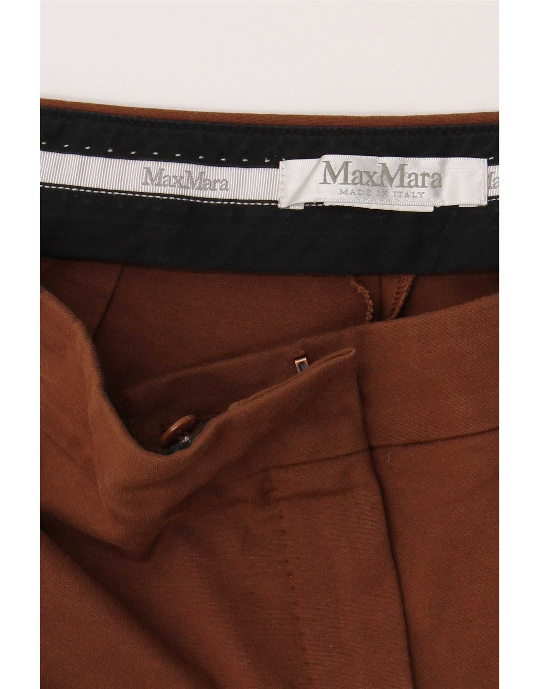 Max Mara Pantaloni Slim Casual Femei L30 L26 Maro
