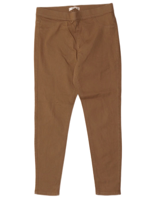 Marks & Spencer Pantaloni casual jegging pentru femei UK 12 Medium W30 L26 Bej