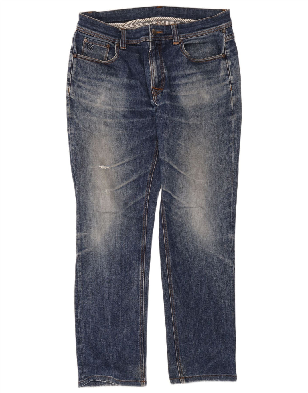Crew Clothing Blugi drepti pentru bărbați L34 L34 Albastru
