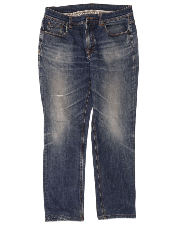 Crew Clothing Blugi drepti pentru bărbați L34 L34 Albastru