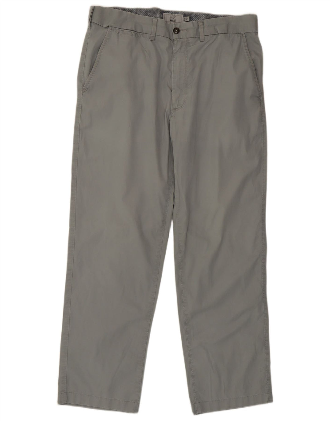 Pantaloni chino obișnuiți pentru bărbați Marks & Spencer L34 L29 bumbac gri