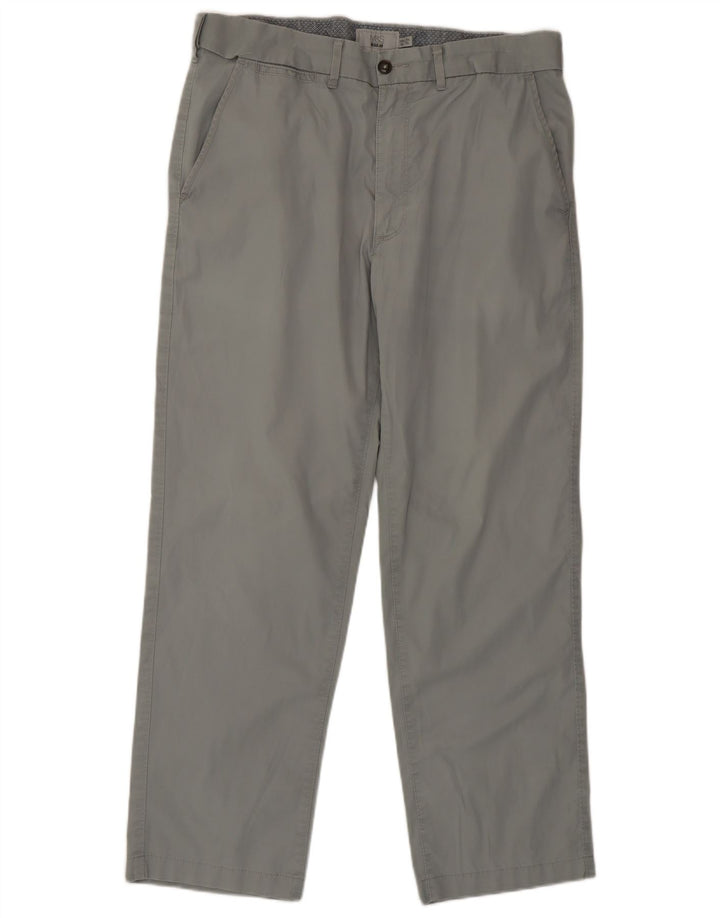 Pantaloni chino obișnuiți pentru bărbați Marks & Spencer L34 L29 bumbac gri