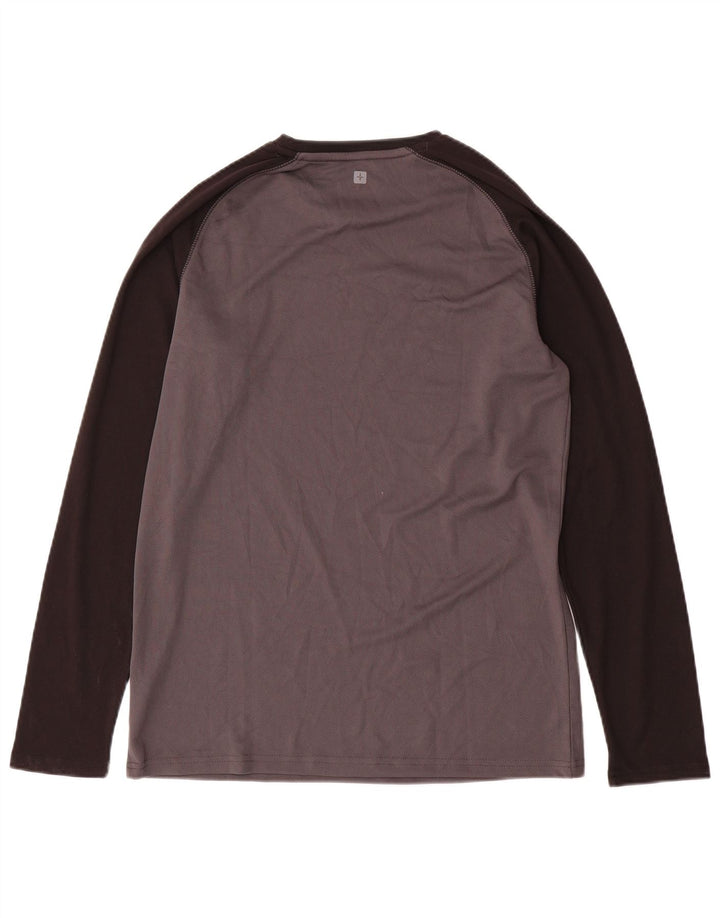 Mountain Warehouse pentru bărbați IsoCool Top cu mânecă lungă, gri mediu, color block