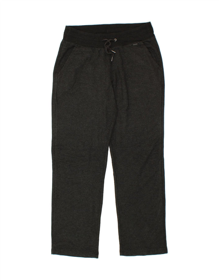 EDDIE BAUER Womens Tracksuit Trousers UK 14 Medium  Grey Modal Vintage Eddie Bauer and Second-Hand Eddie Bauer from Messina Hembry 