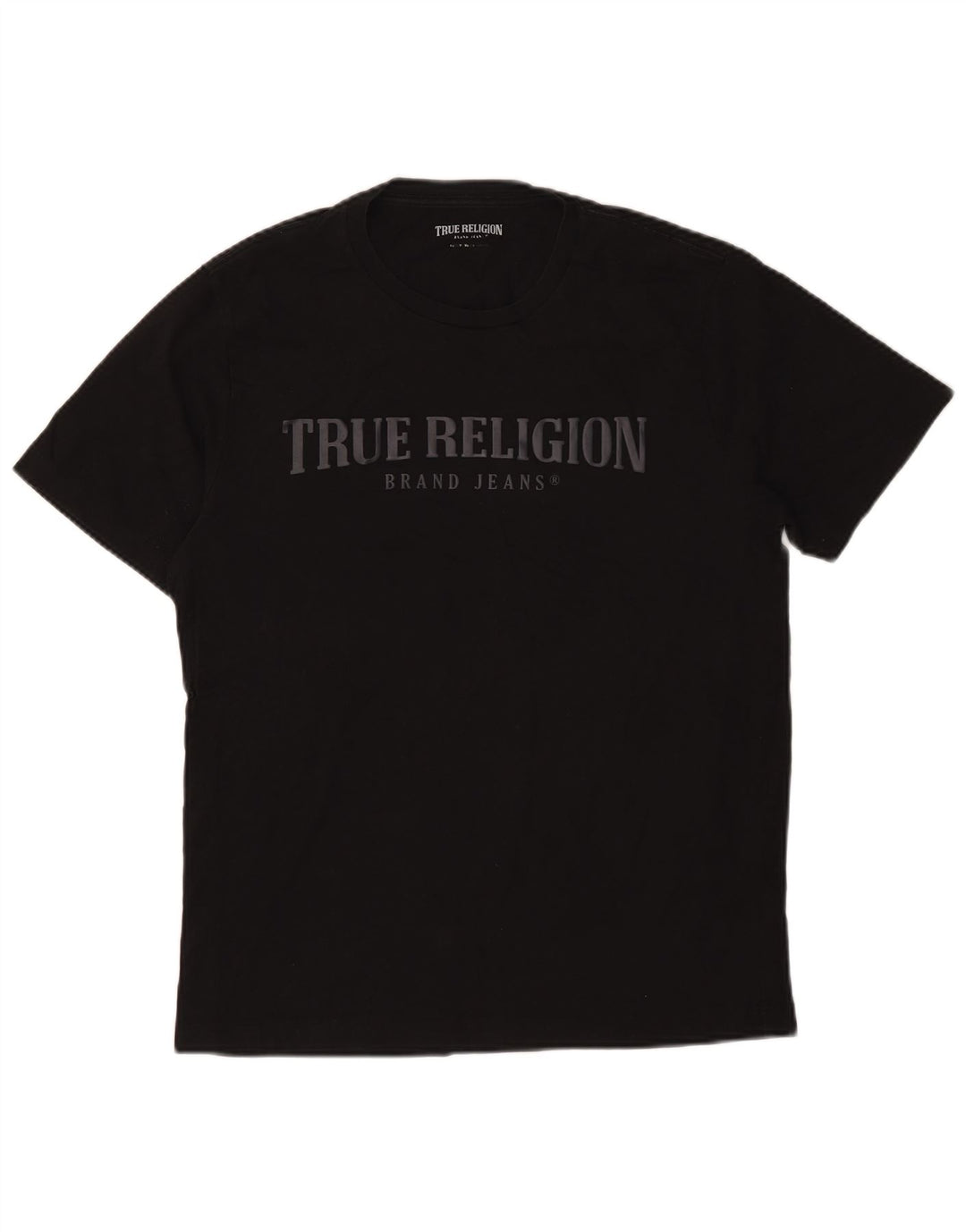 True Religion Tricou grafic pentru bărbați Top mediu negru bumbac