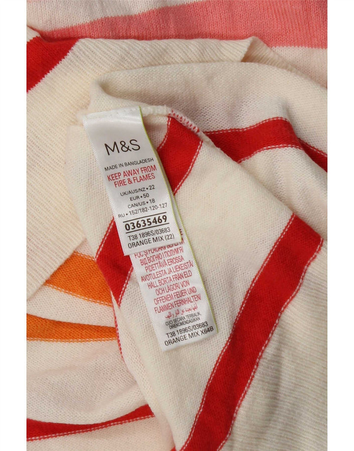 Pulover pentru femei Marks & Spencer cu decolteu triplu UK 22 3XL Multicolor