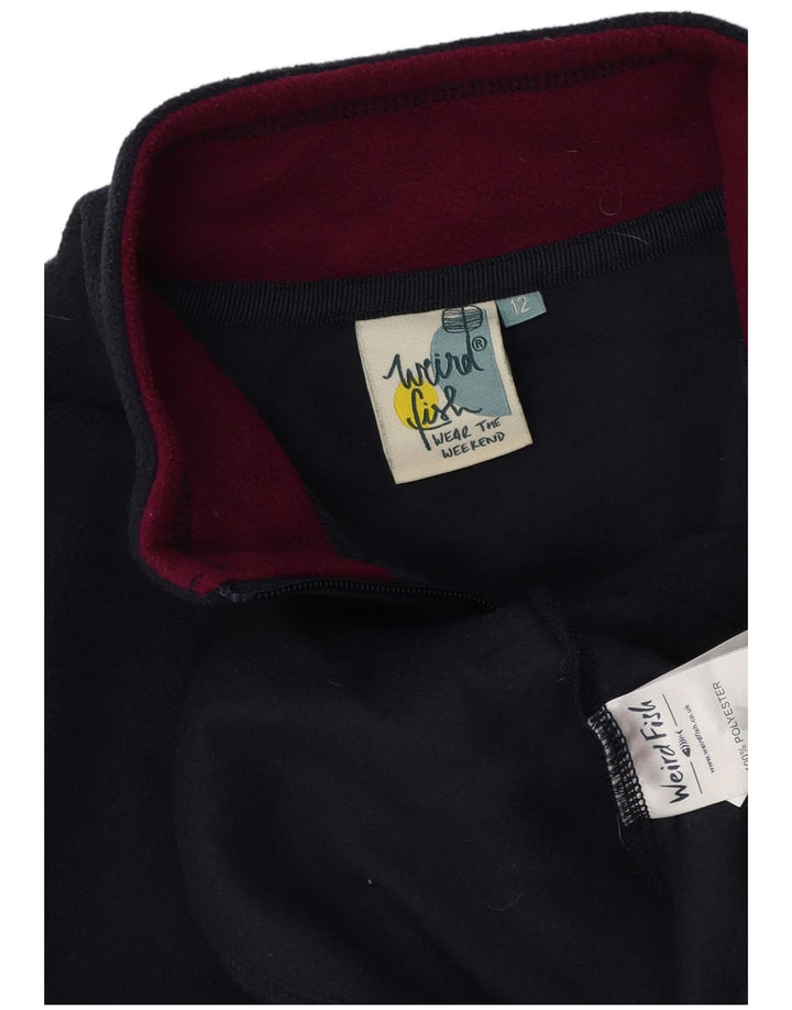 Jachetă polară pentru femei Weird Fish UK 12 Medium Bleumarin Poliester