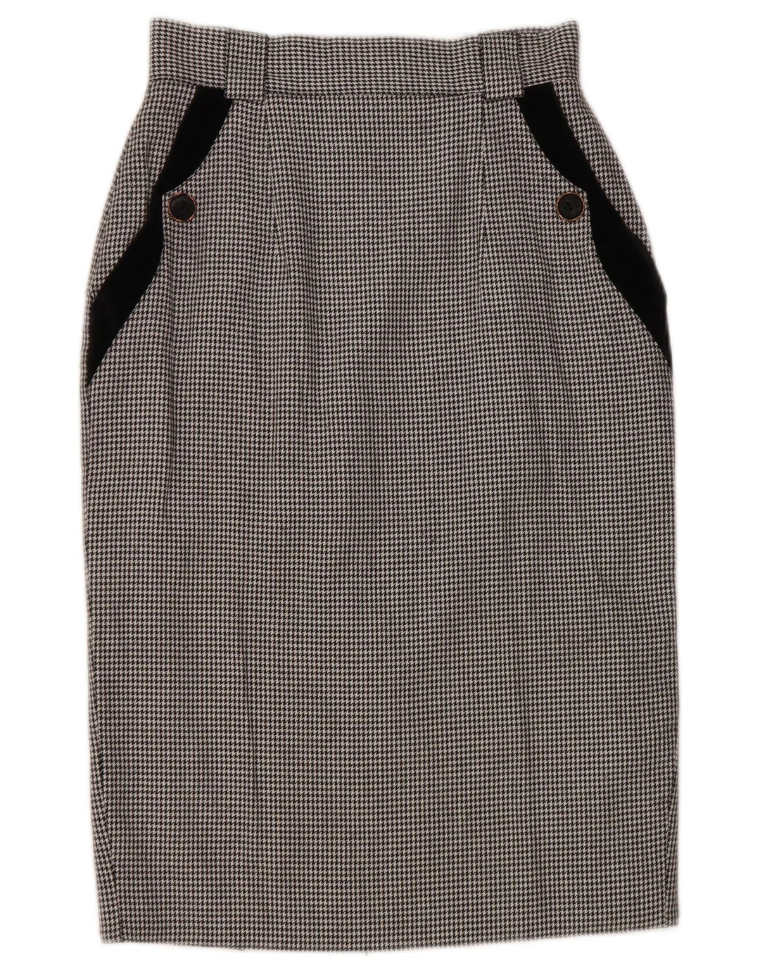 Fusta creion pentru femei St. Bernard UK 10 Small W25 Black Houndstooth