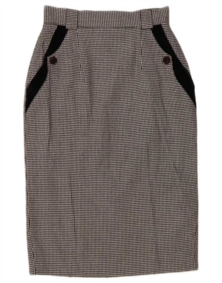 Fusta creion pentru femei St. Bernard UK 10 Small W25 Black Houndstooth