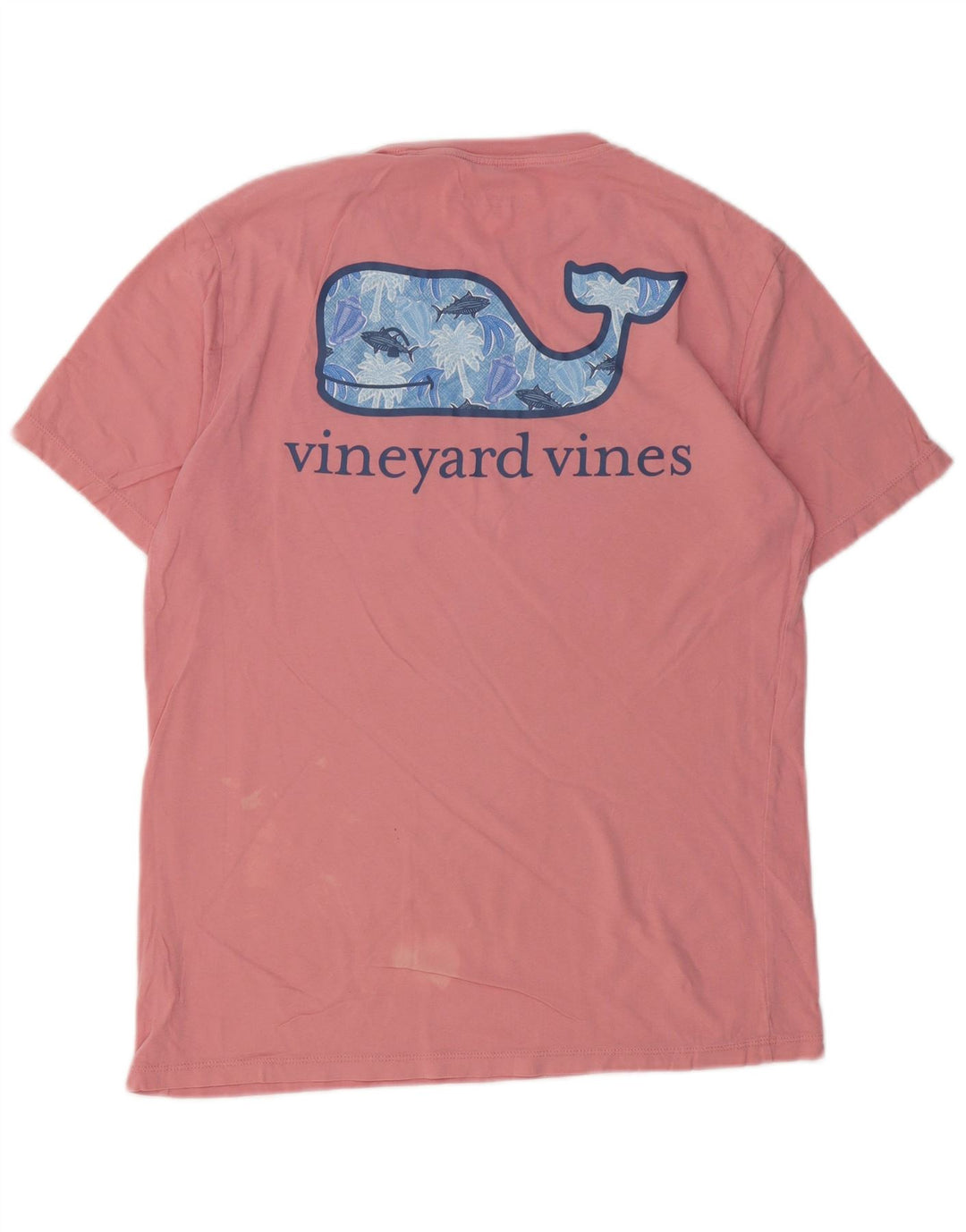 VINEYARD VINES Tricou grafic pentru bărbați Top mic din bumbac roz