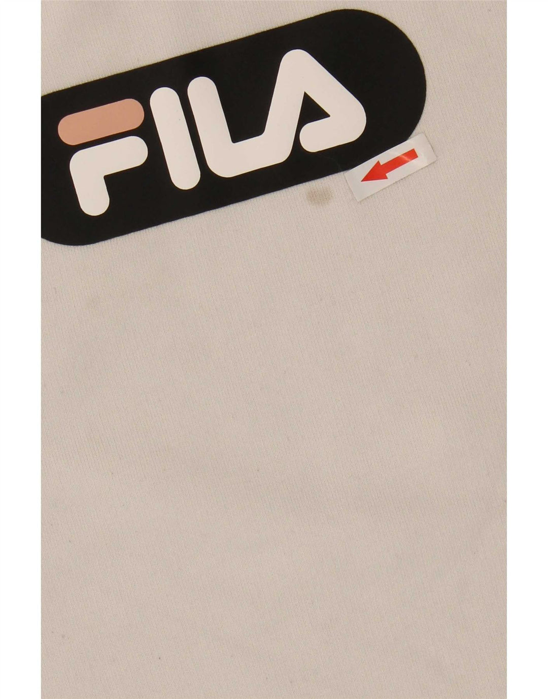 Pulover oversized Crop Fila pentru femei UK 10 Small White Colorblock