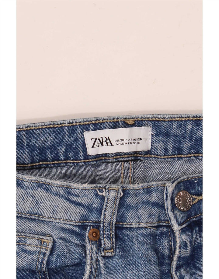 Blugi Zara Femei Bootcut EU 36 XS W26 L25 Albastru