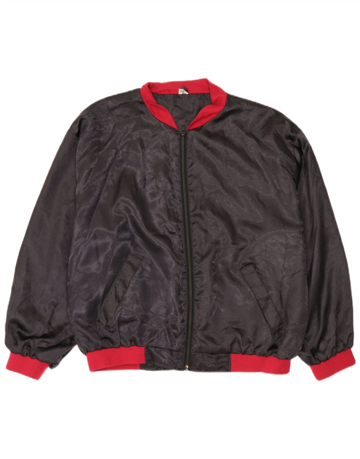 Bomber vintage pentru bărbați UK 38 Medium Black Colorblock Poliamidă