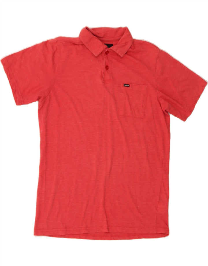 HURLEY Mens Polo Shirt Small Red Cotton Vintage Hurley and Second-Hand Hurley from Messina Hembry 