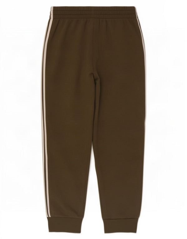 Pantaloni de trening Adidas pentru bărbați Joggeri, bumbac mediu kaki