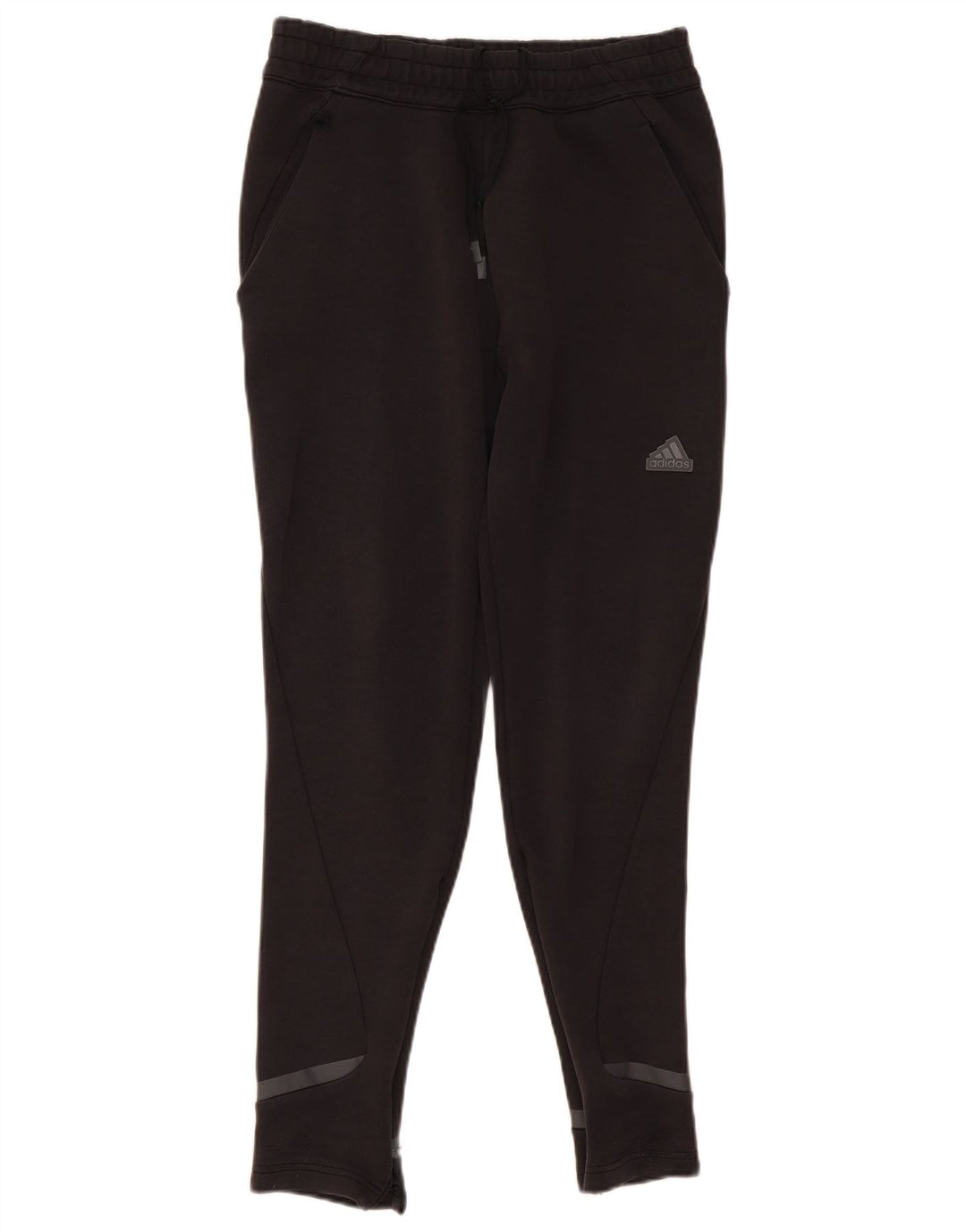 Pantaloni de trening Adidas pentru bărbați, bumbac mediu negru