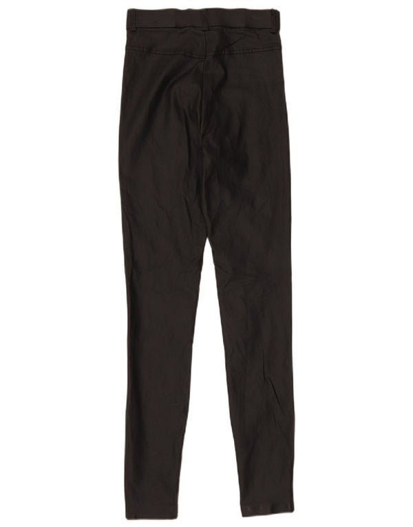 Leggings din piele artificială pentru femei Zara Mici L26 L30 Poliester negru