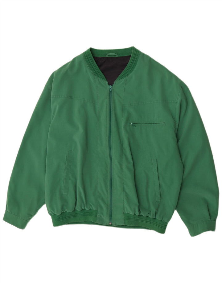 Bomber Vintage pentru bărbați UK 42 XL Poliester verde