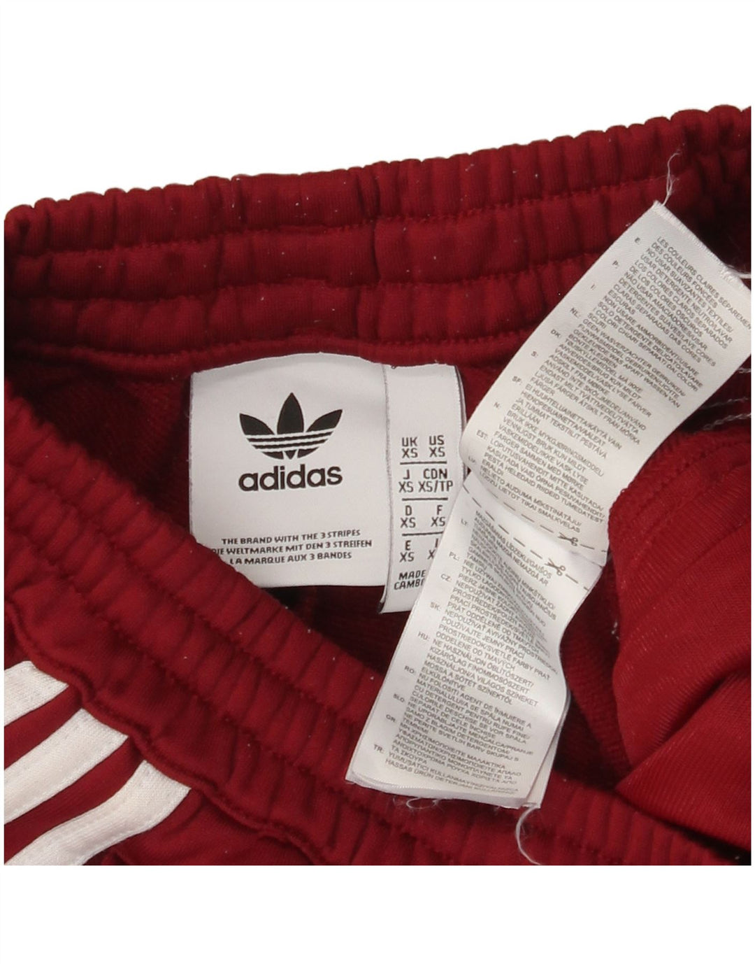 Pantaloni de trening pentru bărbați ADIDAS Joggeri XS Bordeaux Poliester