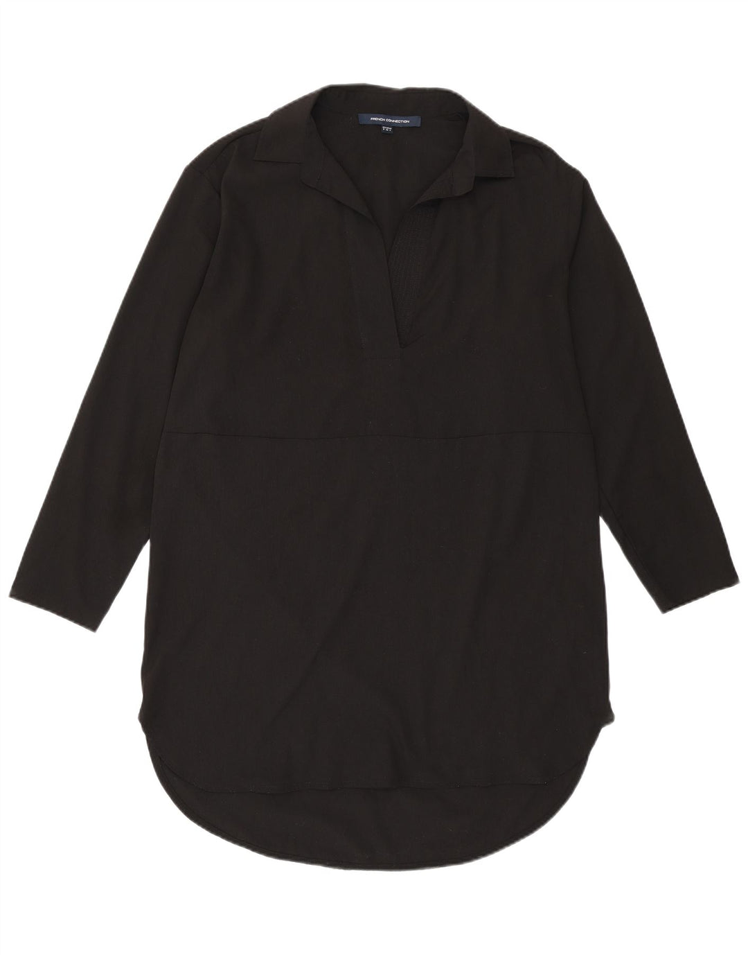 FRENCH CONNECTION Cămașă cu paragate pentru femei UK 8 Small Black