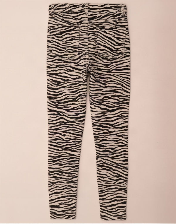 Blugi Skinny Trafaluc pentru Damă Zara EU 40 Medium L30 L27 Negru Animal Print