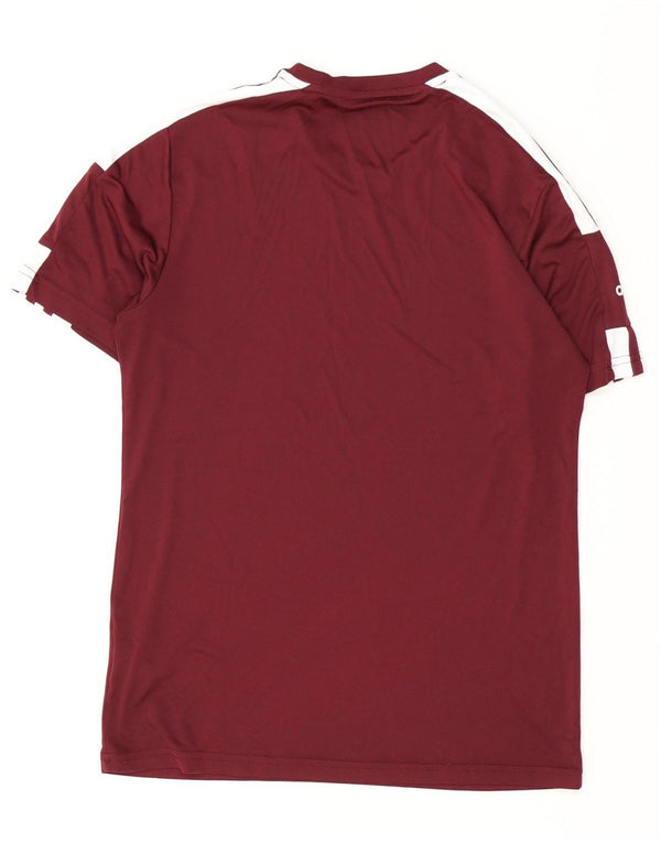 Tricou grafic ADIDAS Aeroready pentru bărbați Top mic din poliester burgundă