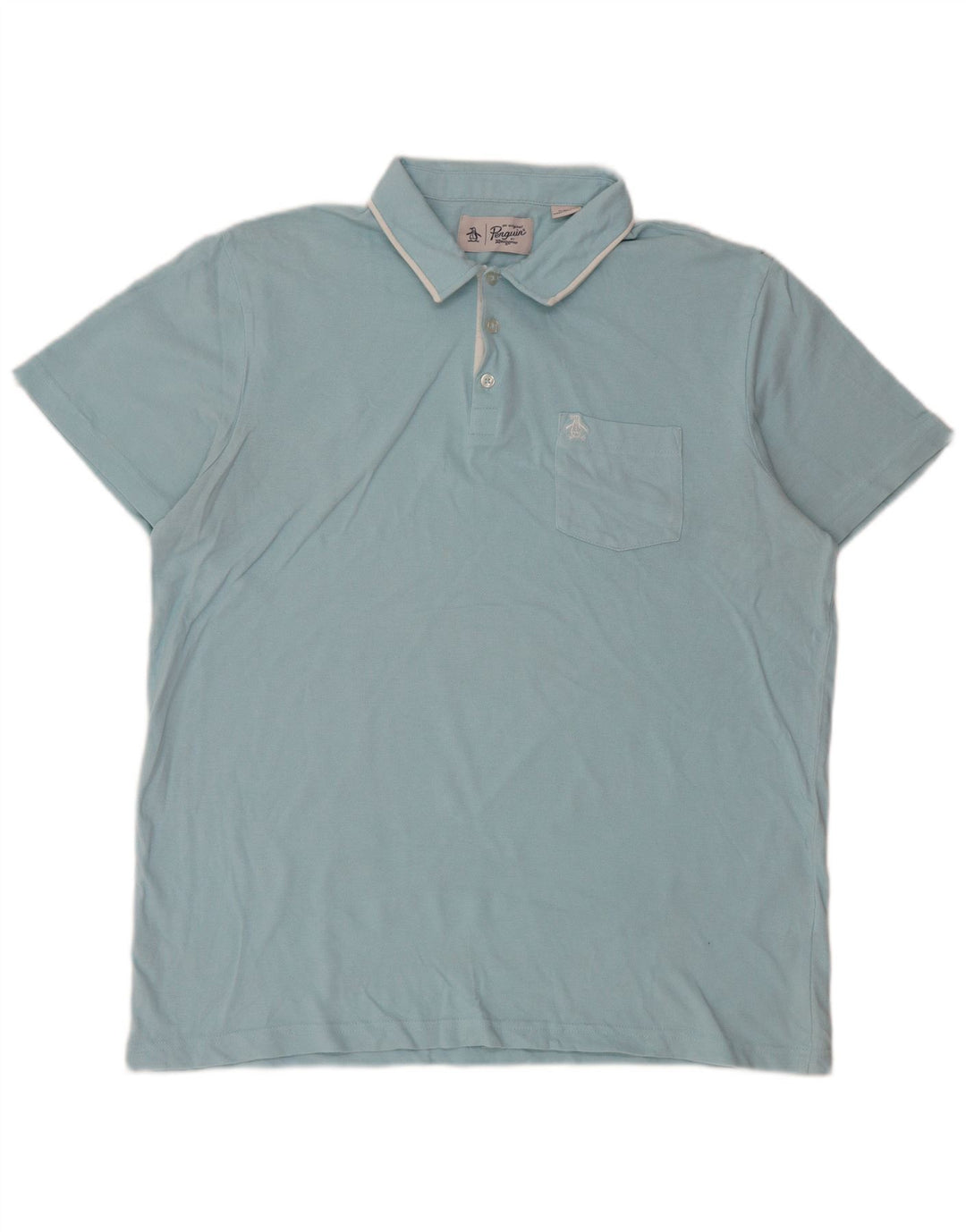 Tricou polo pentru bărbați Penguin XL, bumbac albastru