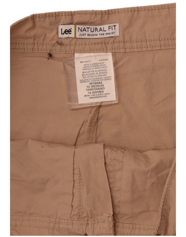 Fusta mini pentru femei LEE US 16 2XL maro bumbac