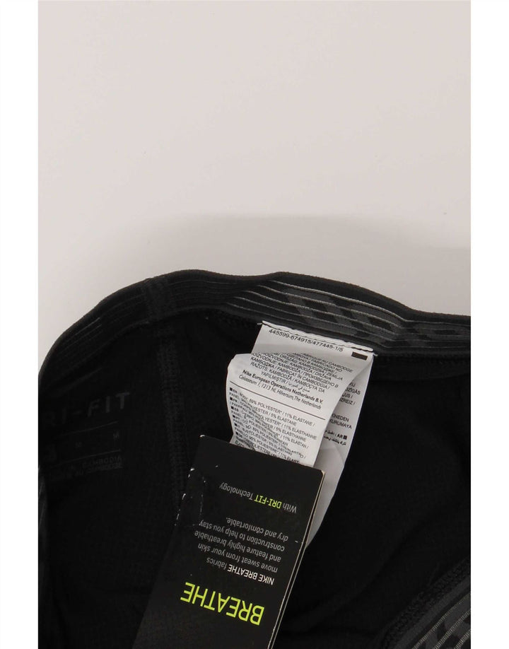 Leggings grafic Nike Dri Fit pentru bărbați, poliester mediu negru