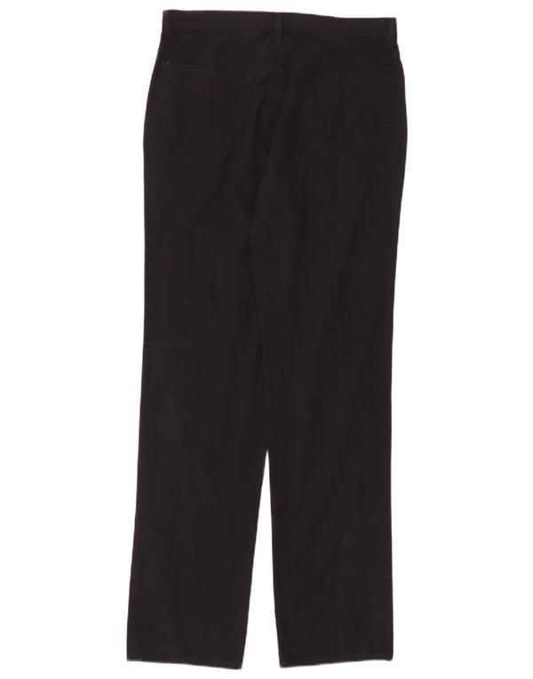 Pantaloni casual drepti Trussardi pentru bărbați IT 50 Large W32 L34 Negru