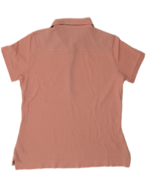 Tricou polo Barbour pentru femei UK 14 mare bumbac roz
