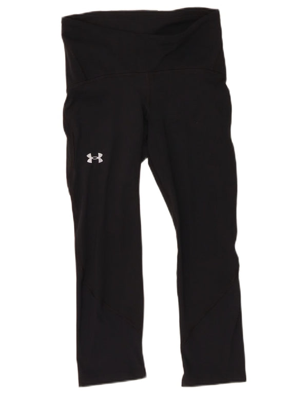 Leggings Capri Under Armour pentru femei Heat Gear UK 8 Small Black
