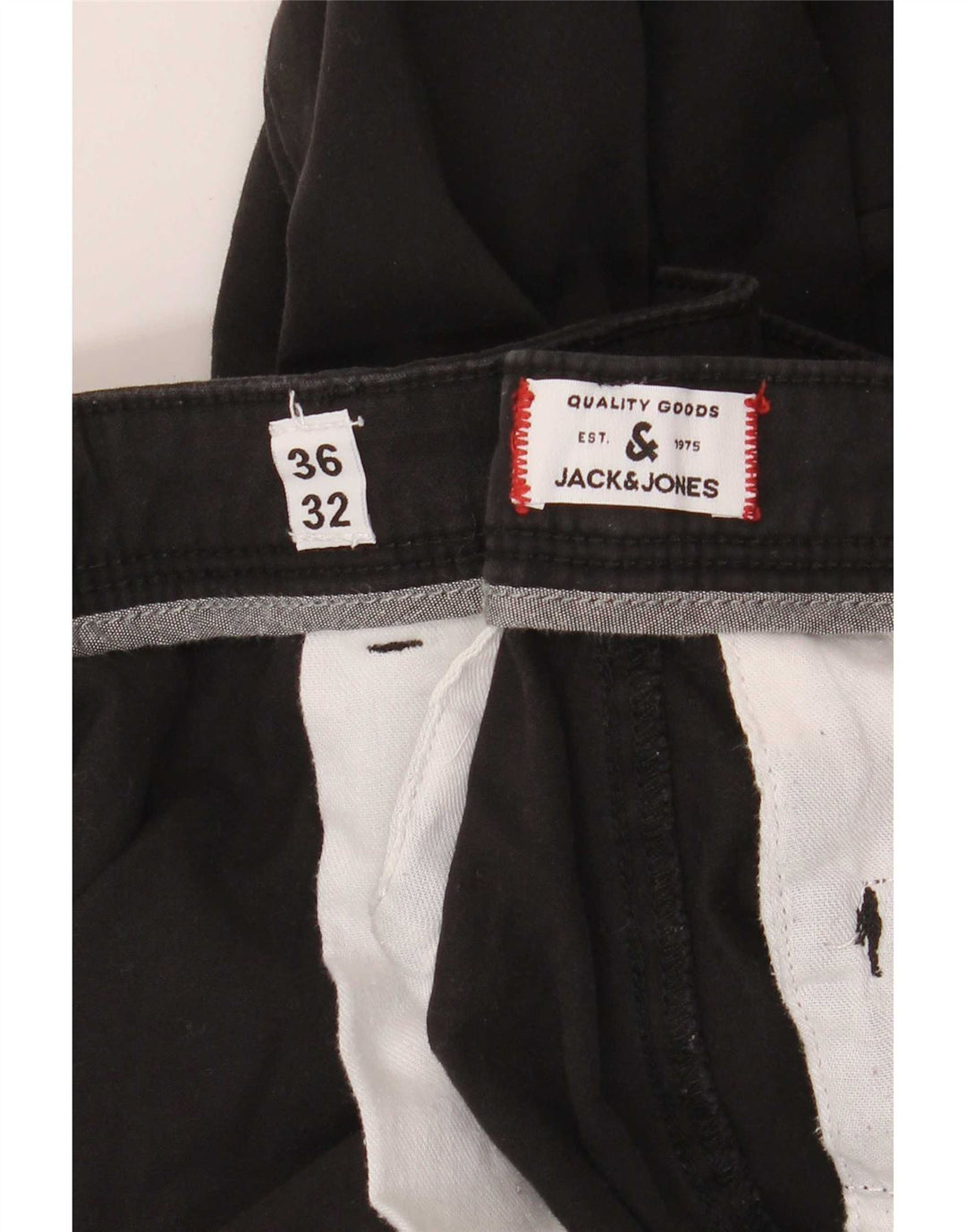 Pantaloni chino slim pentru bărbați Jack & Jones W36 L32 negru