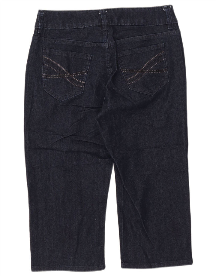 Blugi Capri Riders LEE pentru femei US 8 Medium W30 L18 Bumbac bleumarin