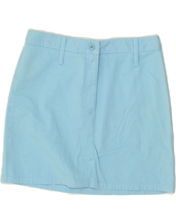 BENETTON Womens Mini Skirt W28 Medium Blue Cotton Vintage Benetton and Second-Hand Benetton from Messina Hembry 
