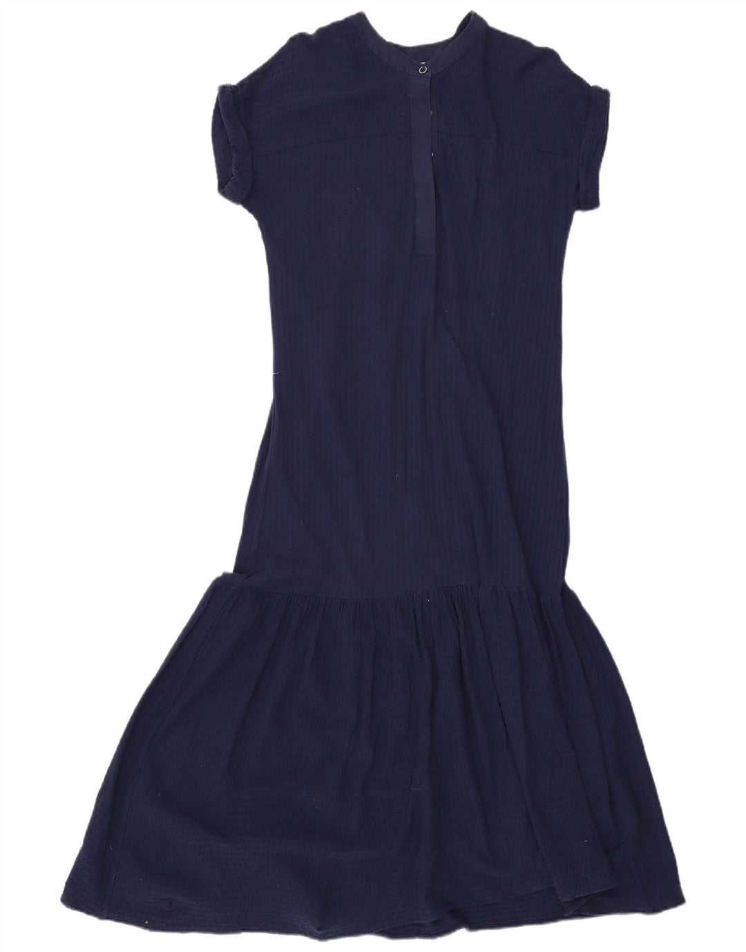 Jigsaw Rochie Maxi pentru Femei UK 10 Mic Bumbac Bleumarin