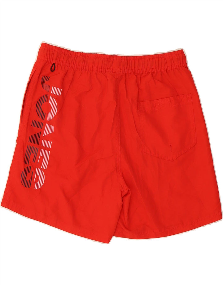 JACK & JONES Mens Graphic Swimming Shorts Small  Red Vintage Jack & Jones and Second-Hand Jack & Jones from Messina Hembry 