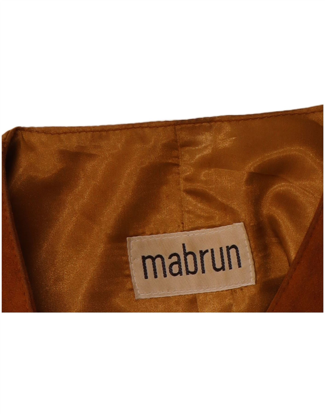 MABRUN Mens Suede Waistcoat IT 56 3XL Brown Leather