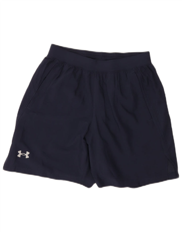Pantaloni scurti sport Under Armour pentru femei UK 10 Small, bleumarin, poliester
