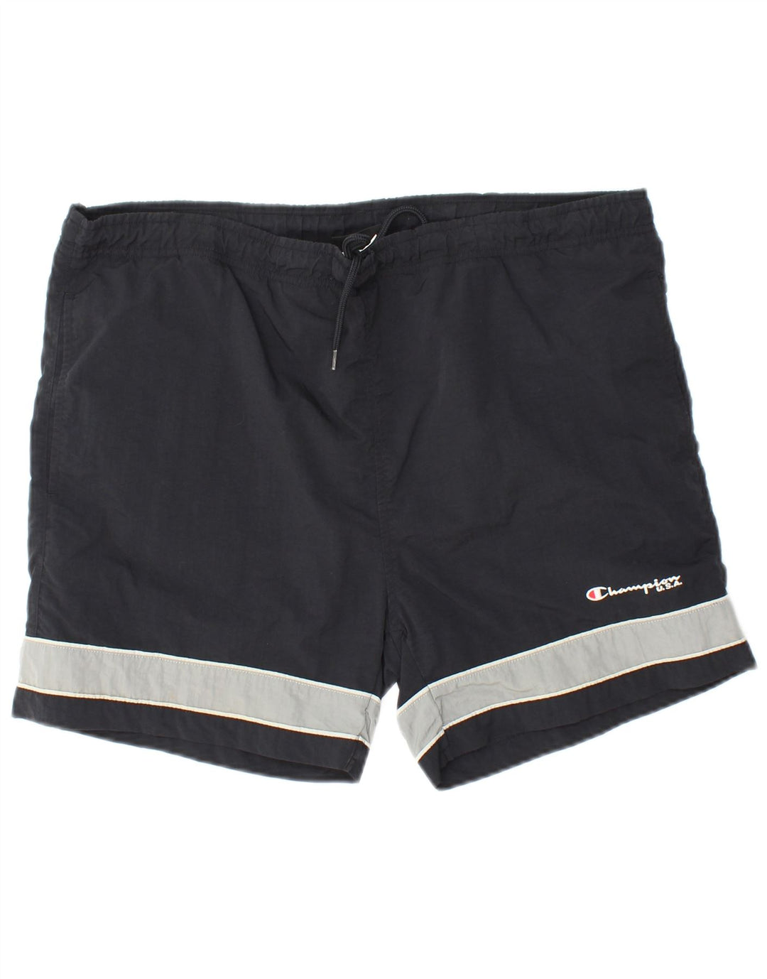 Pantaloni scurți sport pentru bărbați CHAMPION, mari, negru, poliamidă color bloc
