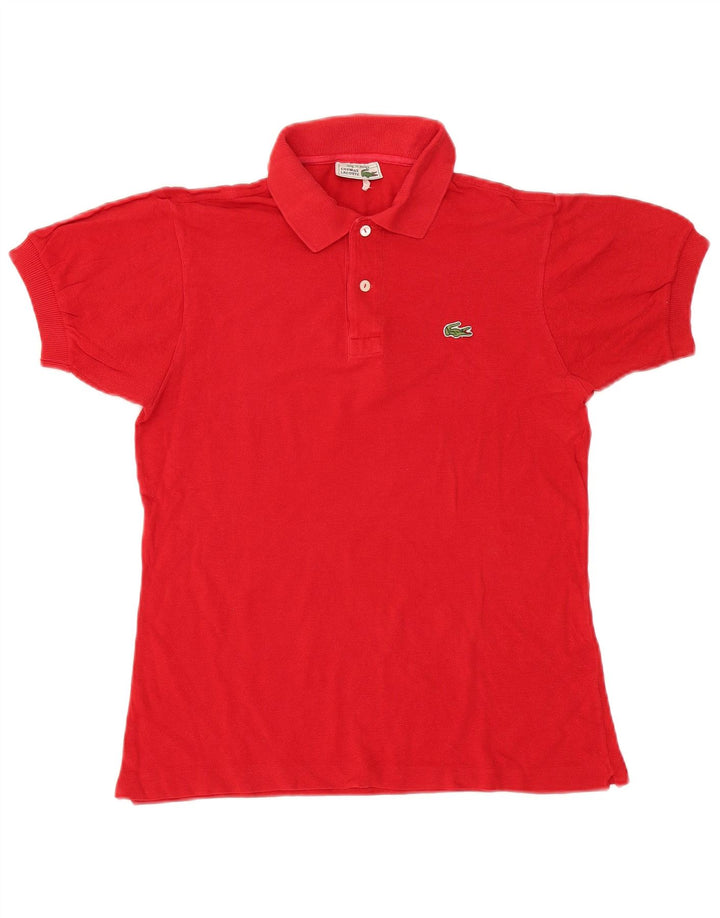 Tricou polo Lacoste pentru bărbați, mărimea 3, bumbac roșu mic