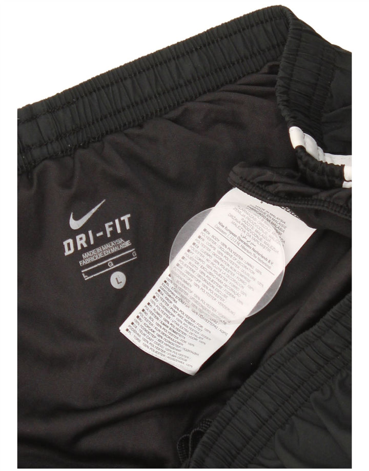 Pantaloni scurți sport Nike Dri Fit pentru femei UK 14, mari, negru, poliester