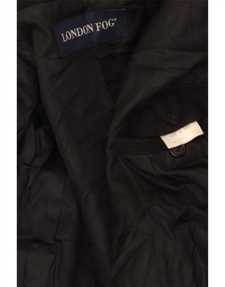LONDON FOG pardesiu supradimensionat pentru bărbați UK 40 mare negru
