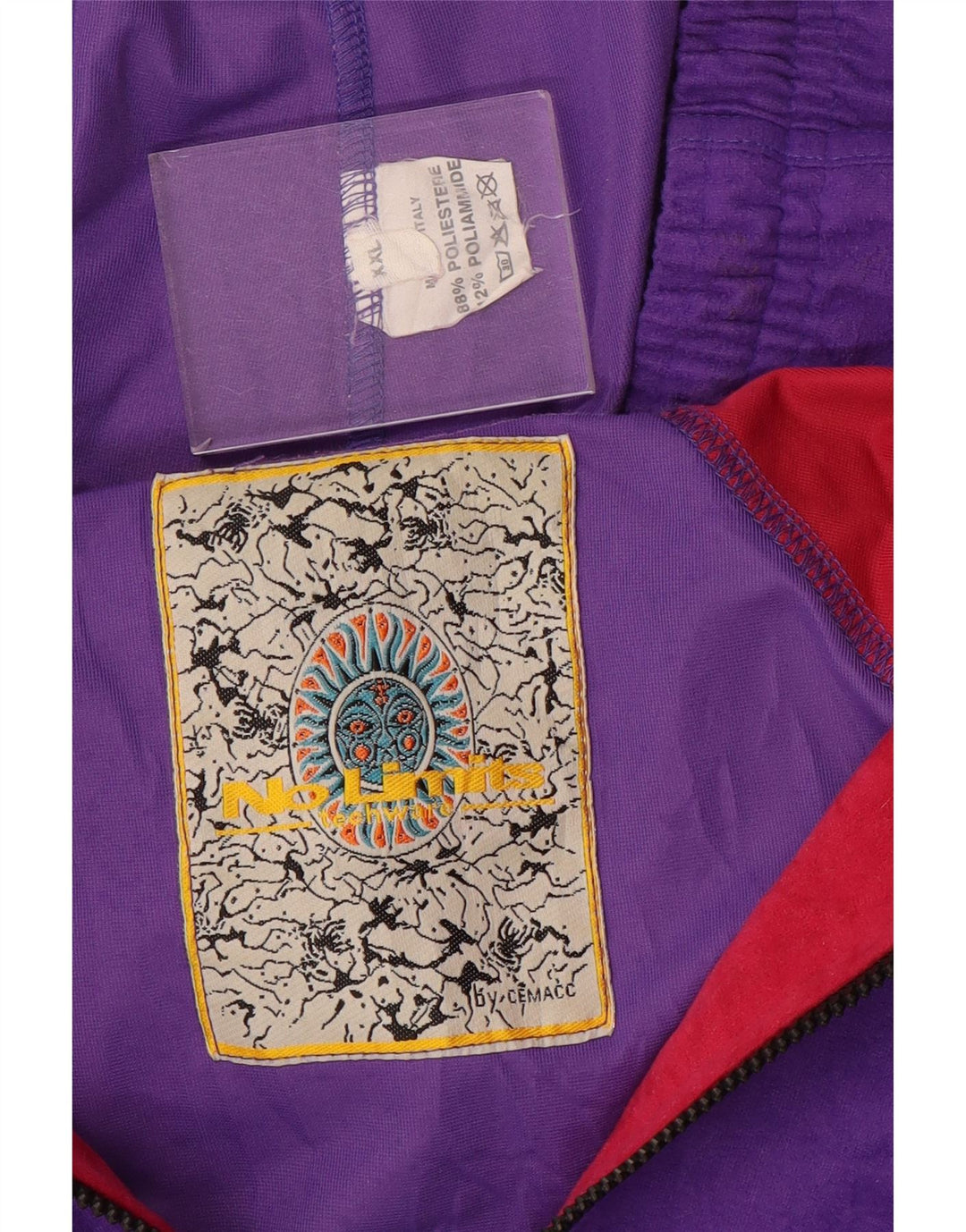 Pulover cu glugă pentru bărbați No Limits Trening complet 2XL Violet Colorblock